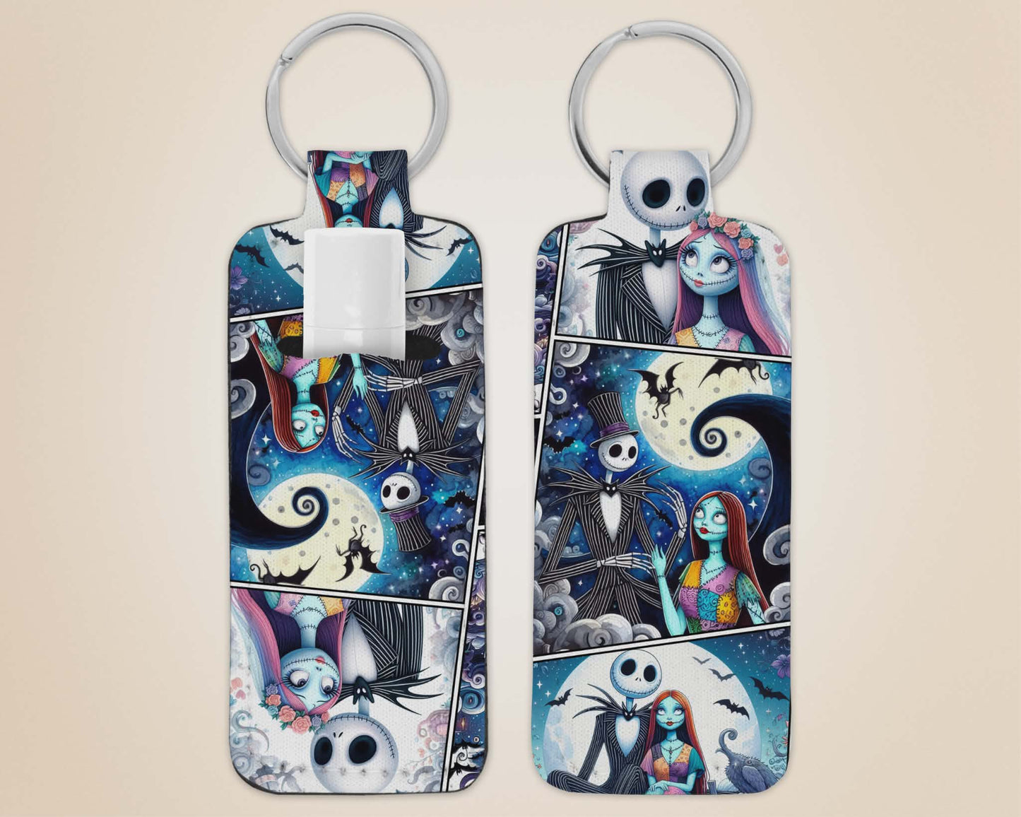 Porte-clé avec pochette - squelette