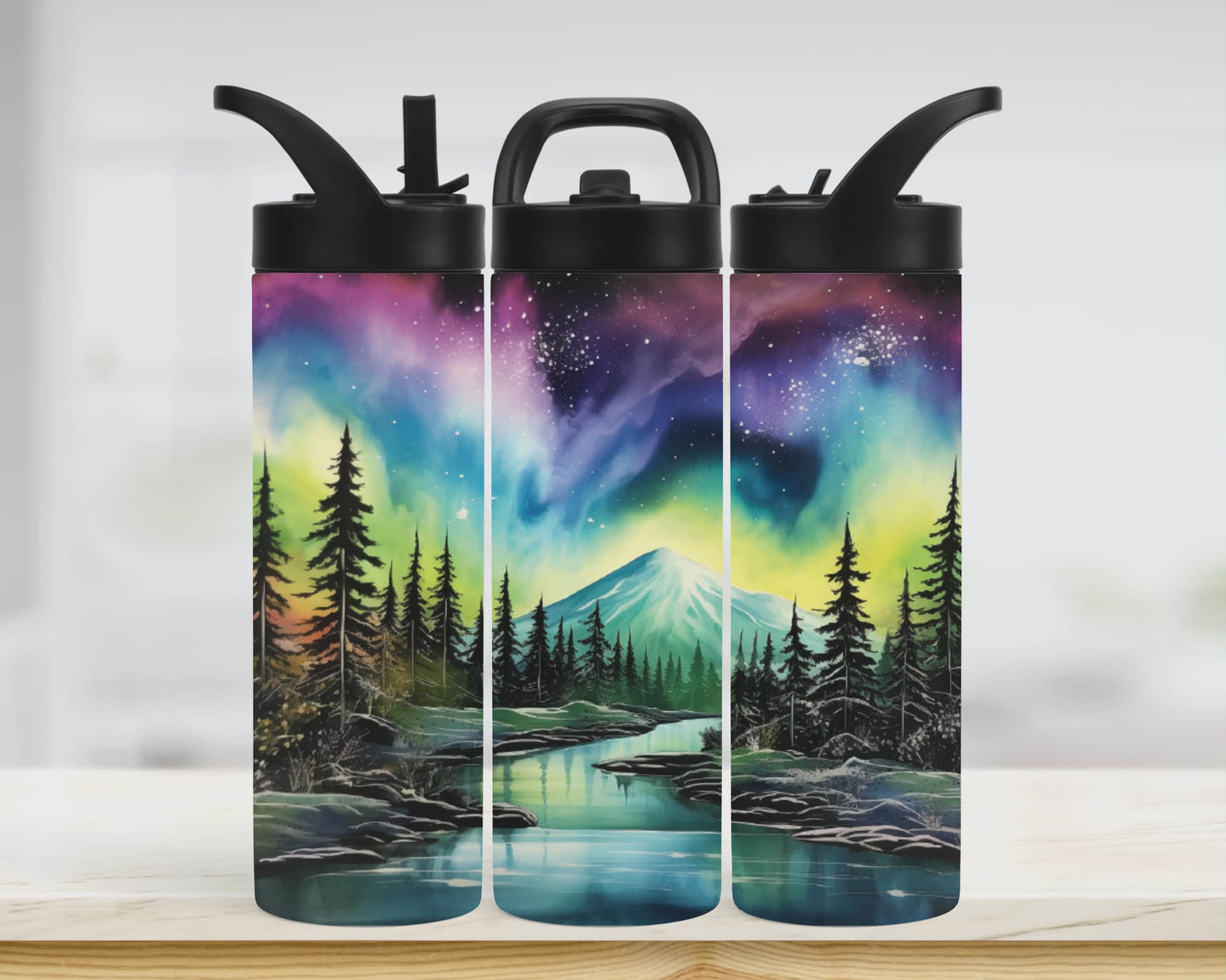 Tumbler - aurore boréale