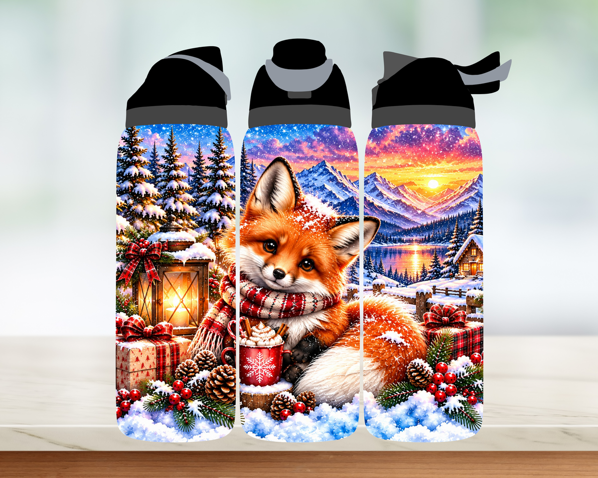Bouteille style Owala 🎄 Collection d'hiver (24 OZ)