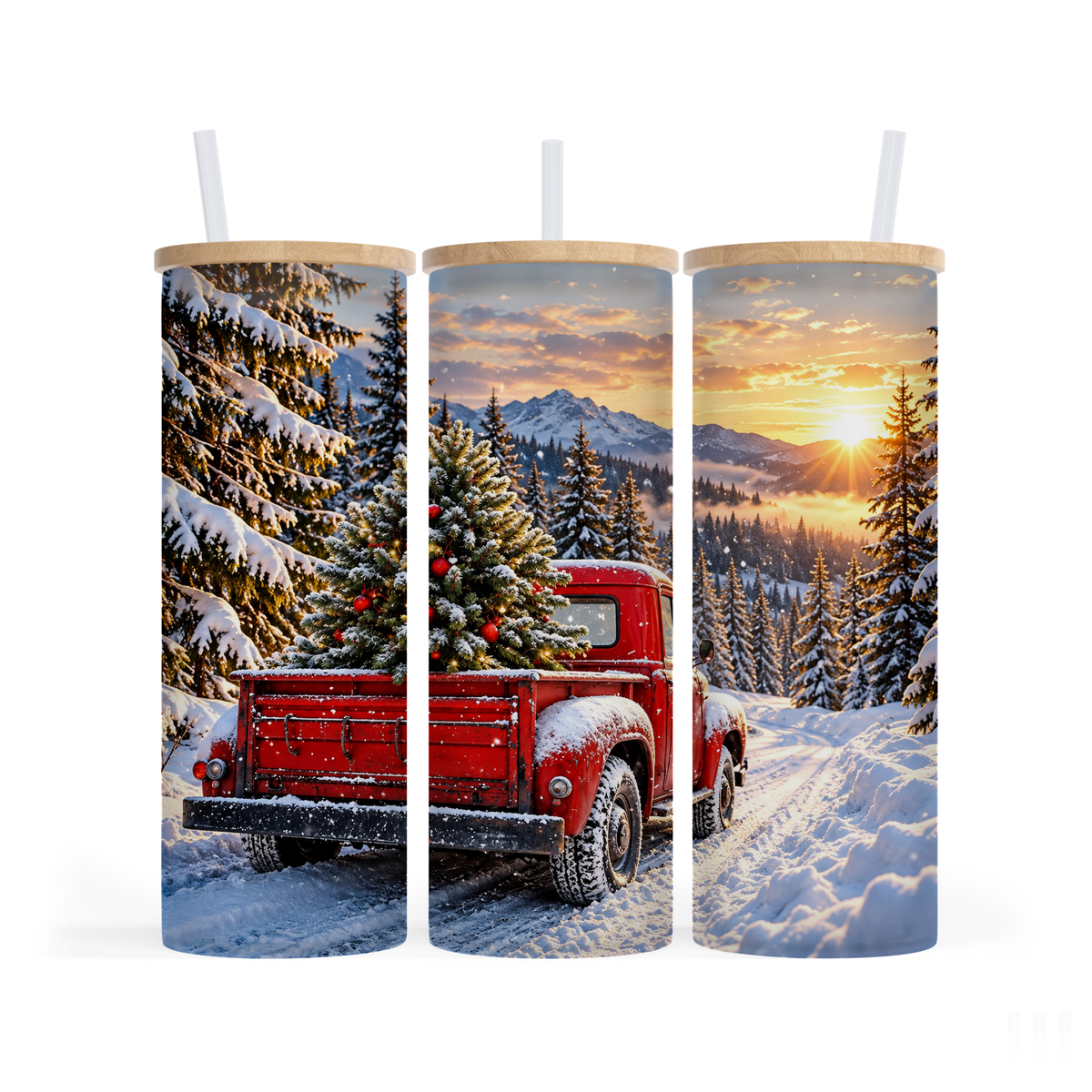 Verre givré 25 oz - Camion Rouge