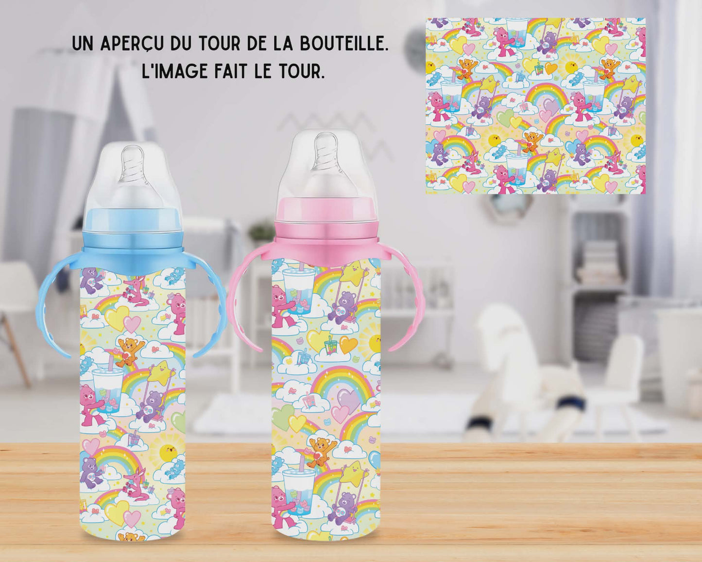 🍼 Biberons sublimé - Ourson coloré