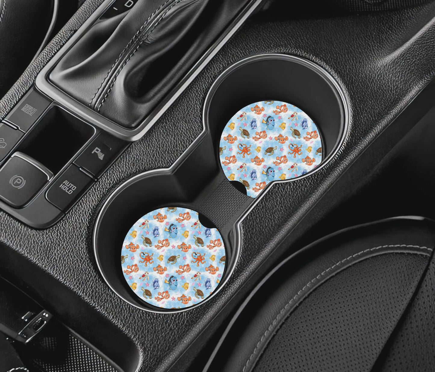 Sous-verre auto - poisson clown