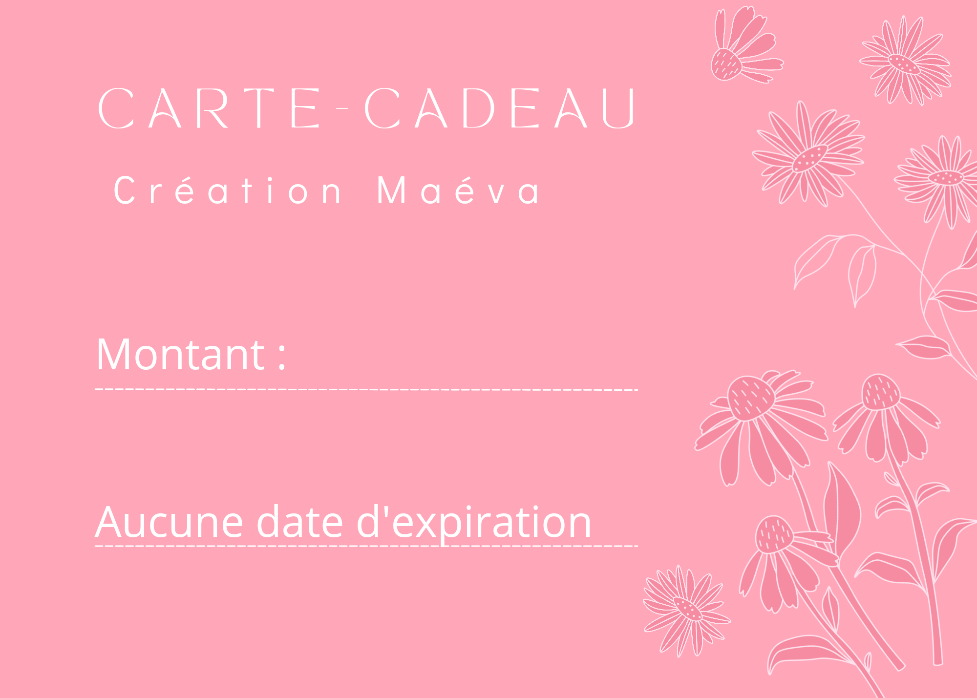 Carte-cadeau – Création Maéva