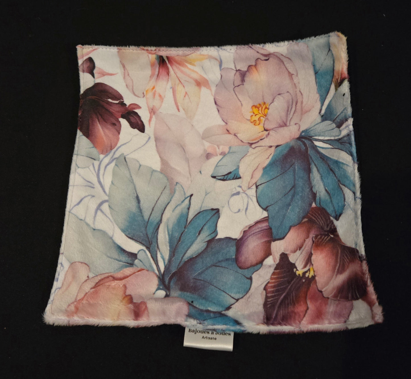 Débarbouillette - fleur bourgogne