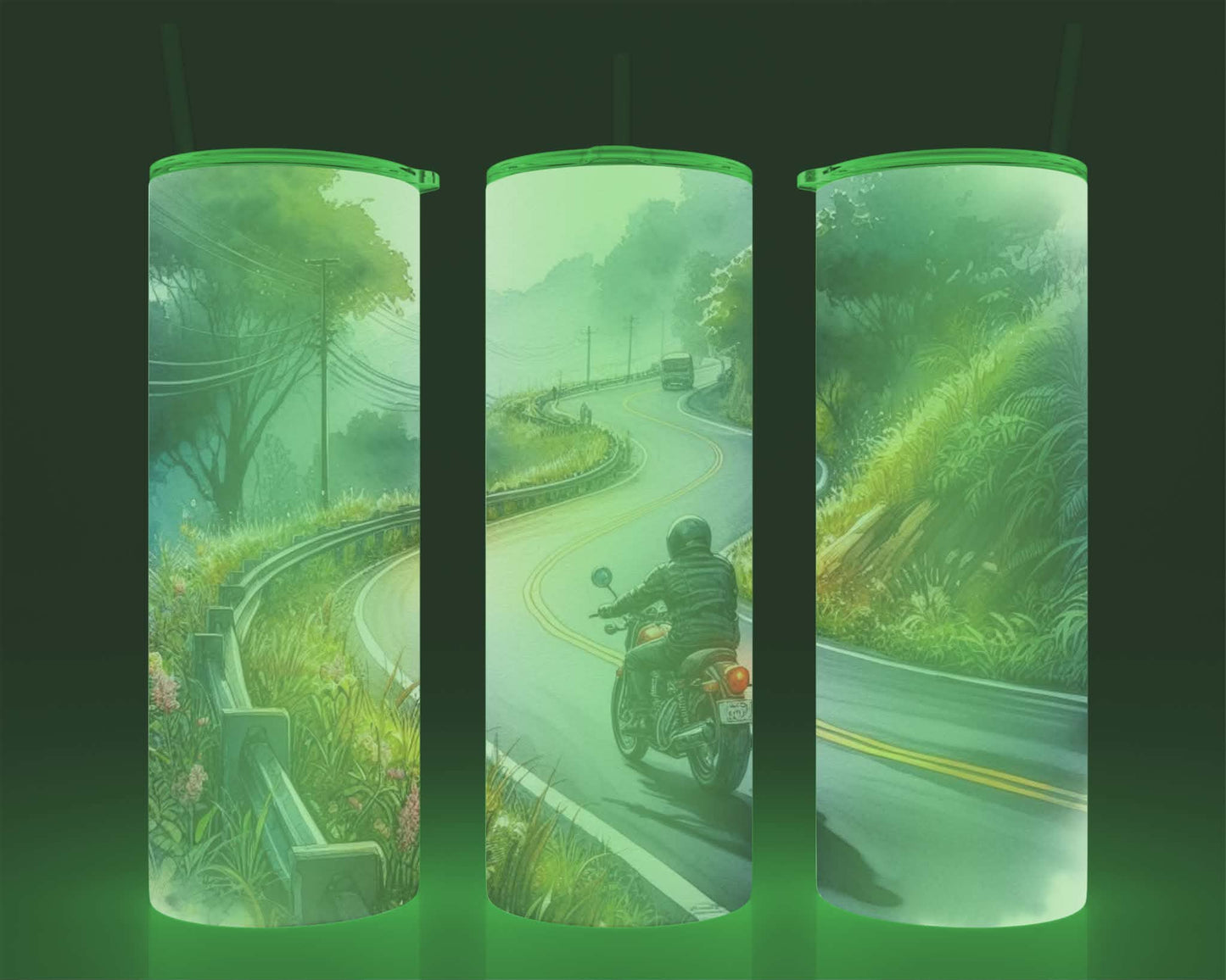 Verre isotherme - (allume dans le noir)moto
