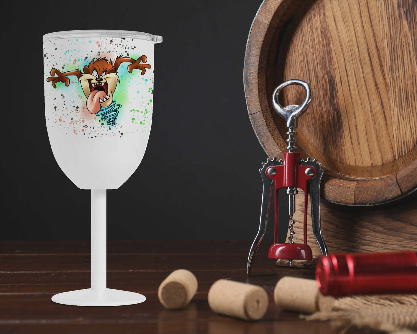 Coupe vin isotherme - personnage tournade