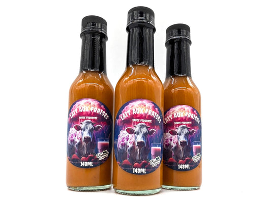 Sauce - Lait au fraises