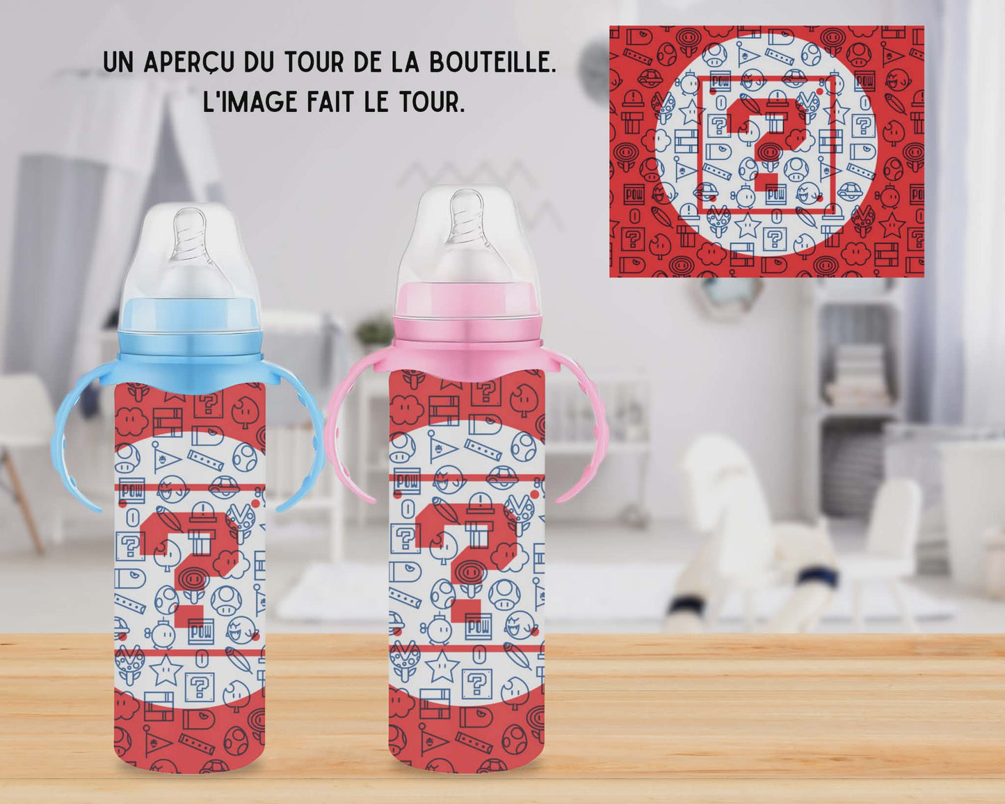 🍼 Biberons sublimé - boîte mystère jeux vidéo