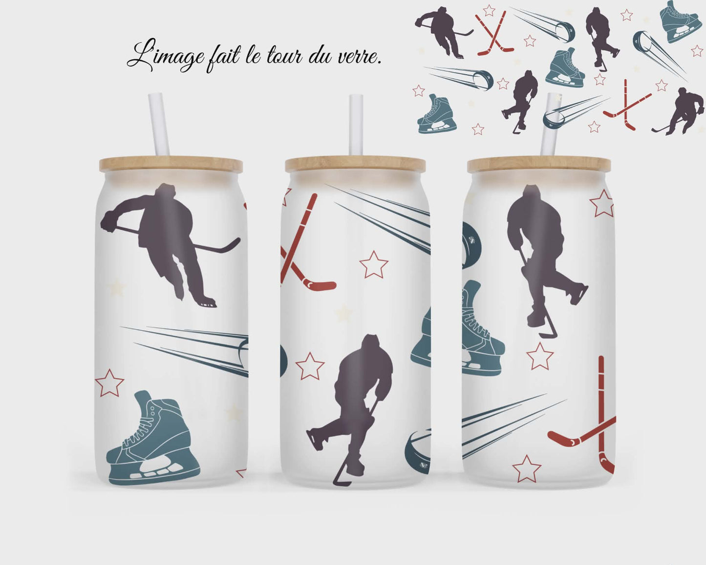 🥤 Verre givré sublimé – hockey