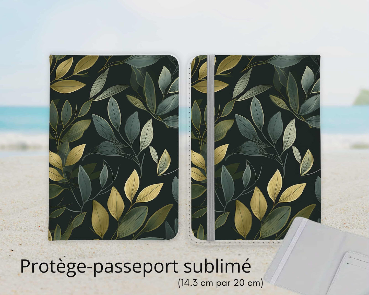Protège-passeport sublimé - feuillages