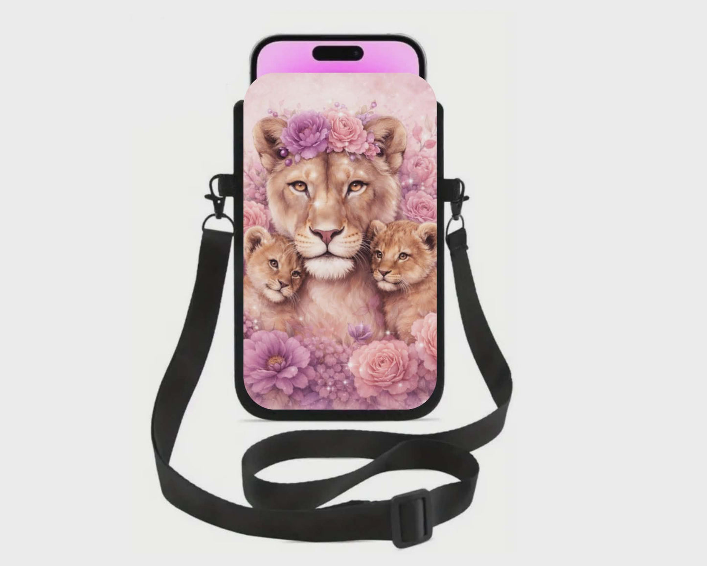 📱 Sac à cellulaire sublimé – lion