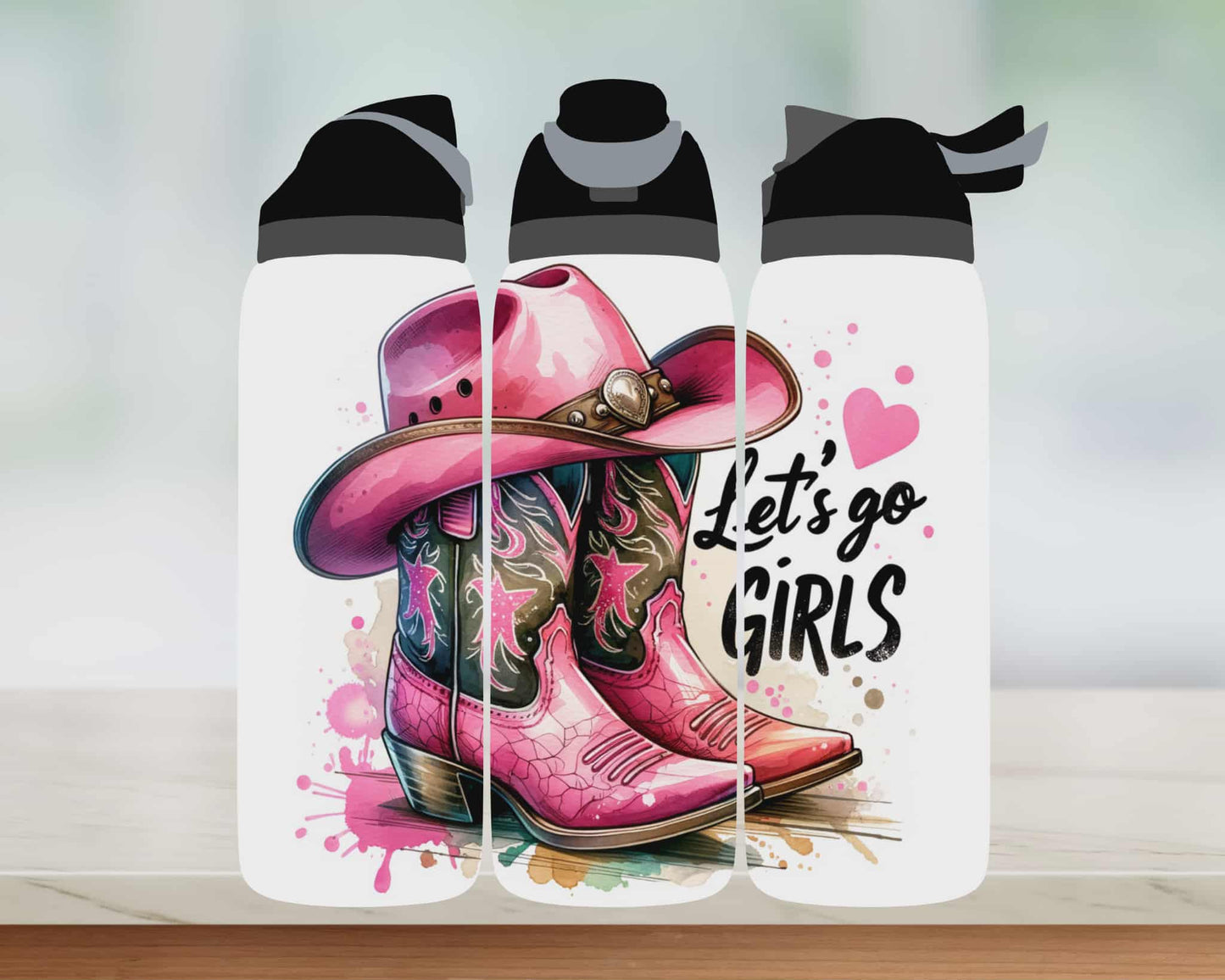 Bouteille style Owala - Botte Cowgirl