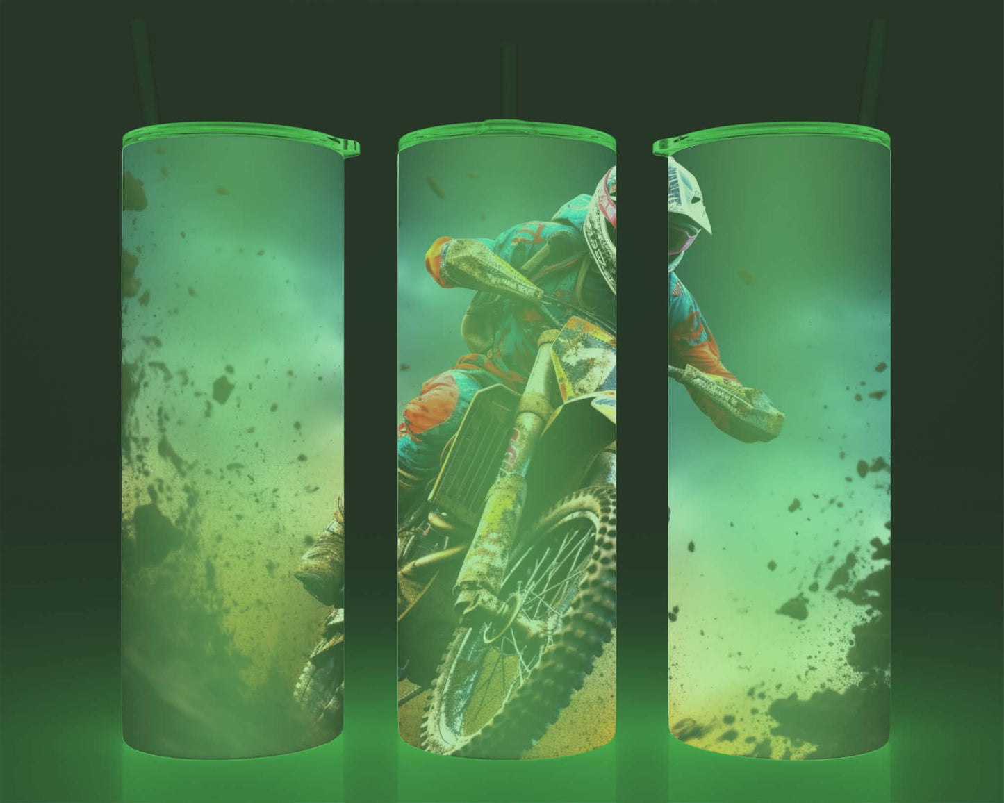 Verre isotherme - (allume dans le noir) motocross