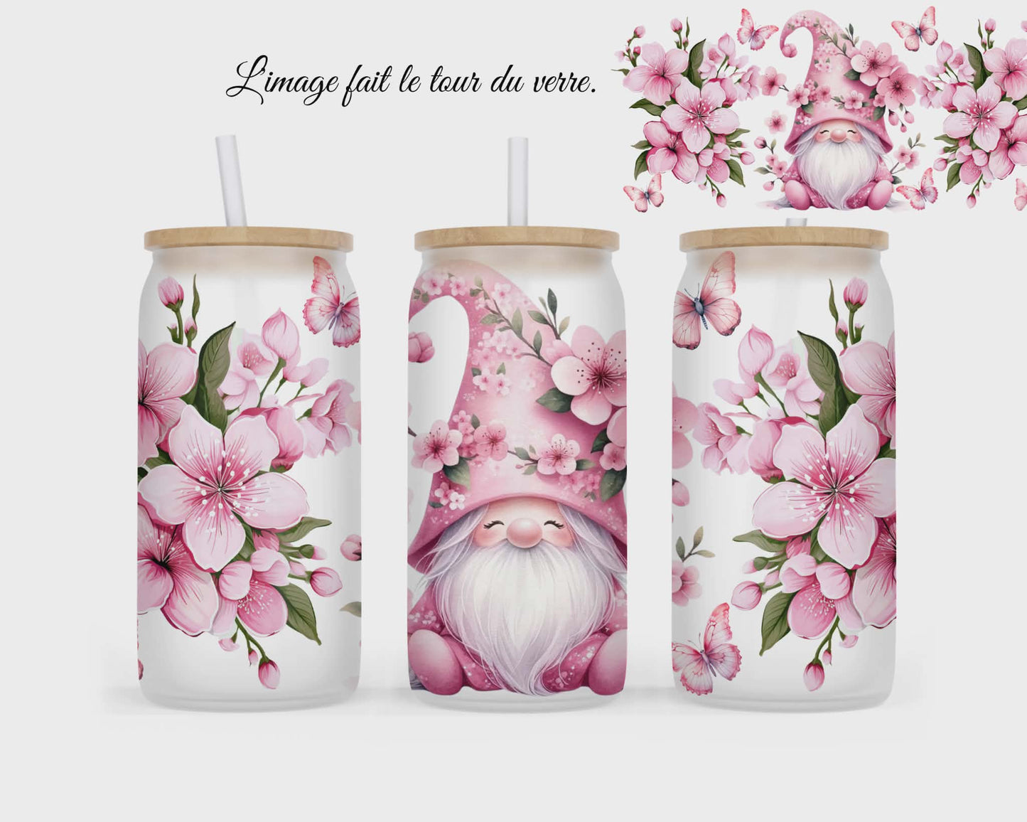 🥤 Verre givré sublimé – gnome