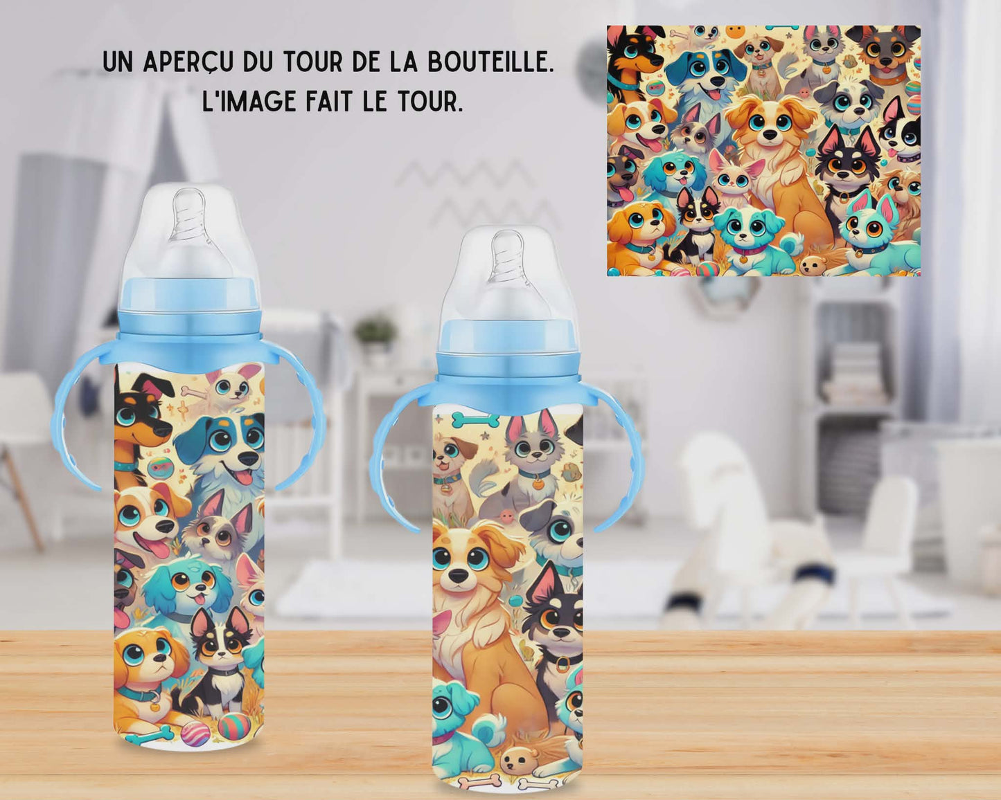 🍼 Biberons sublimé - Chiens