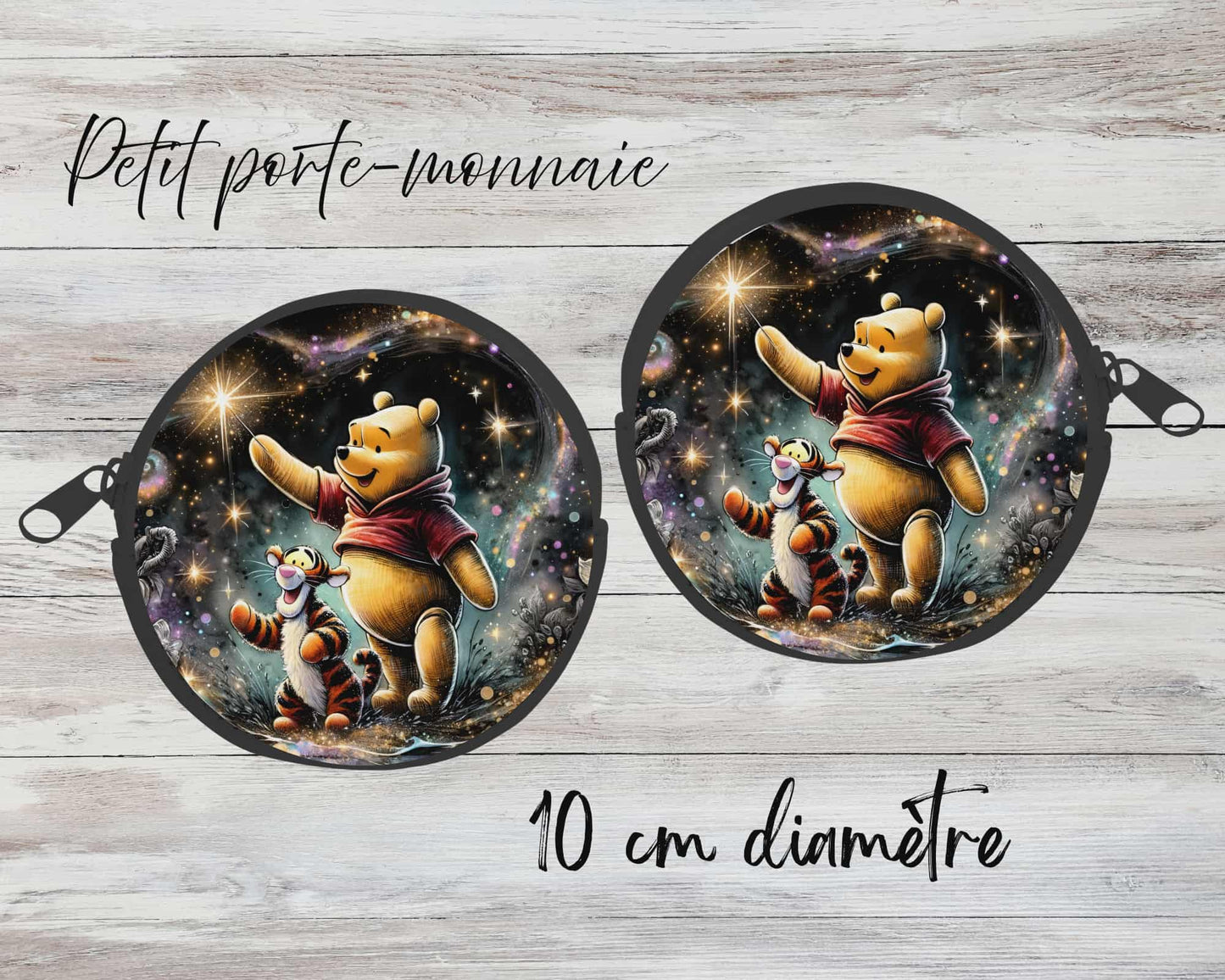 ✨ Petit porte-monnaie sublimé – ourson jaune