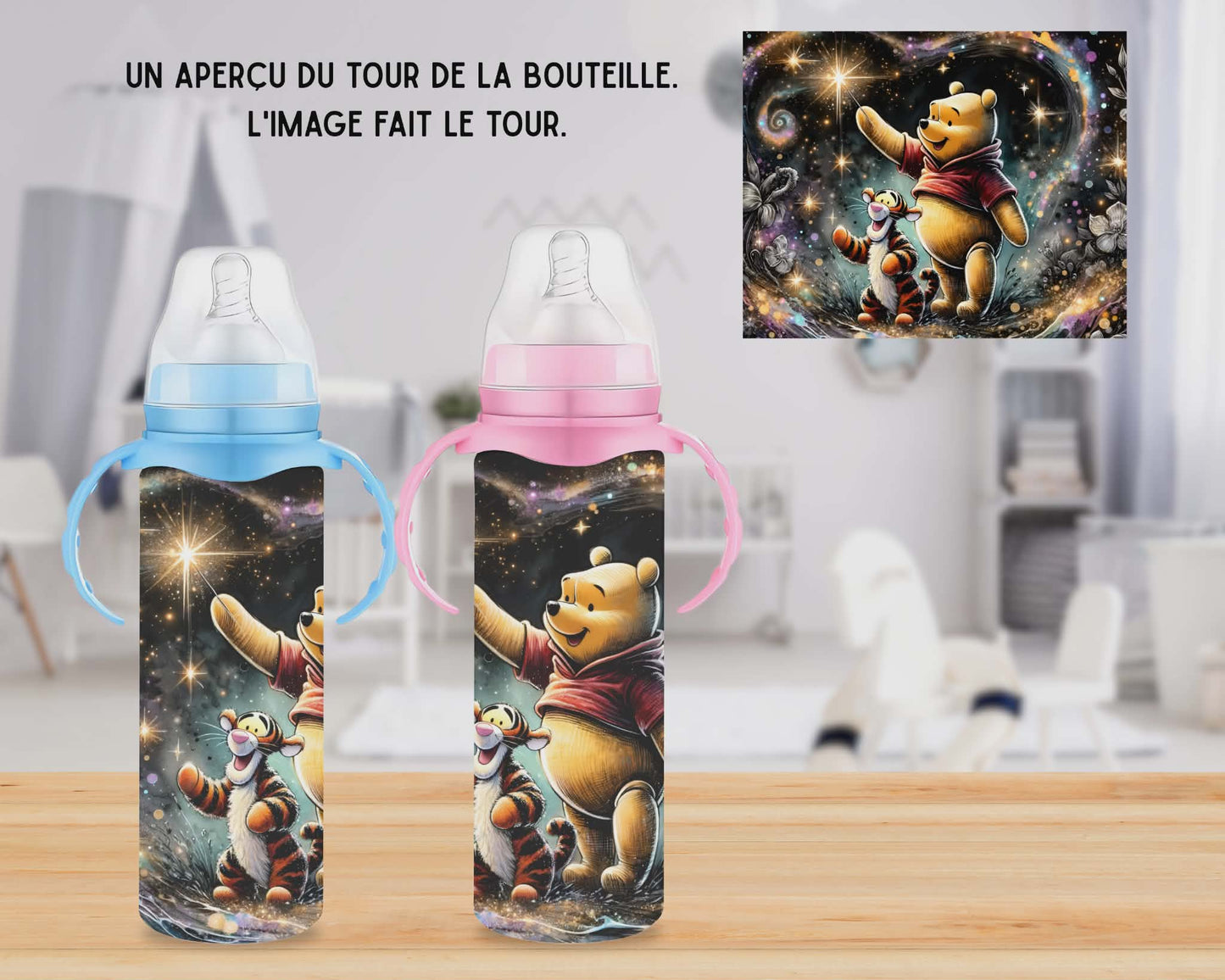 🍼 Biberons sublimé - Ourson jaune et ami v.2