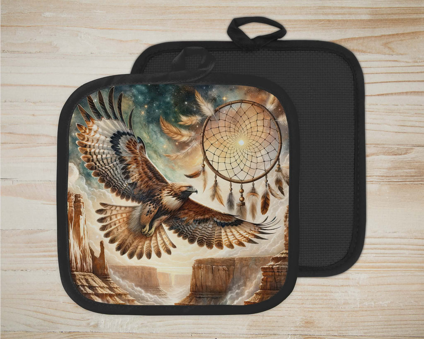 ✨️ Sous-plat sublimé - Aigle et capteur de rêve