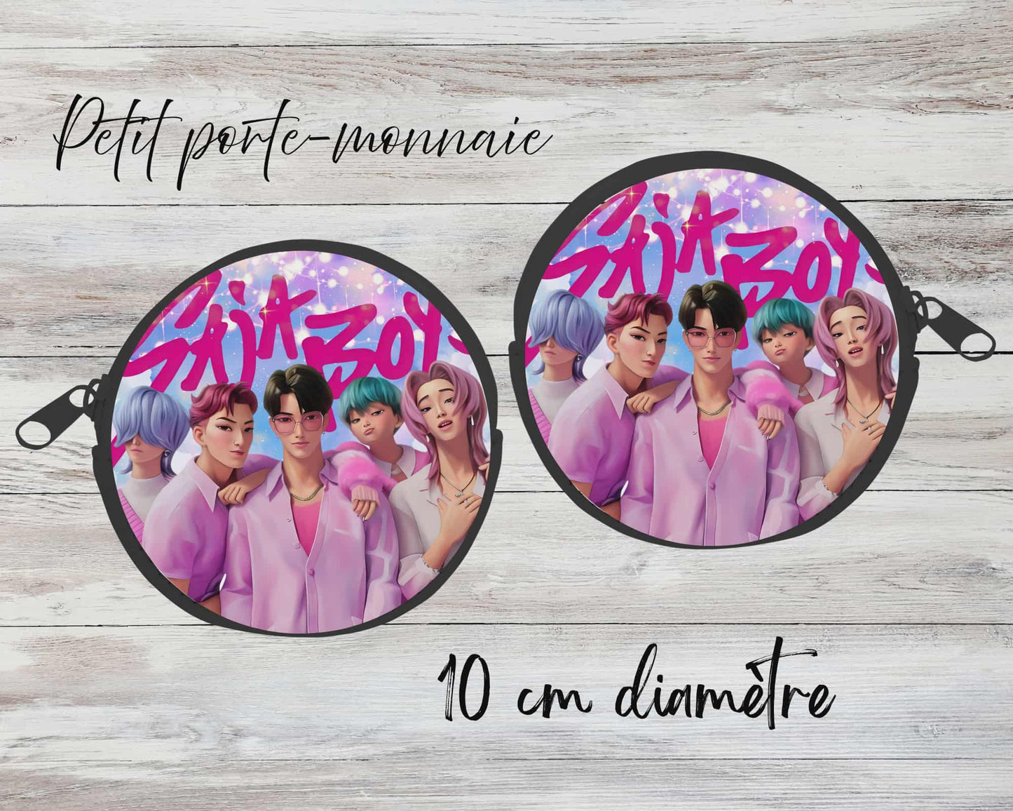 ✨ Petit porte-monnaie sublimé – groupe populaire 3
