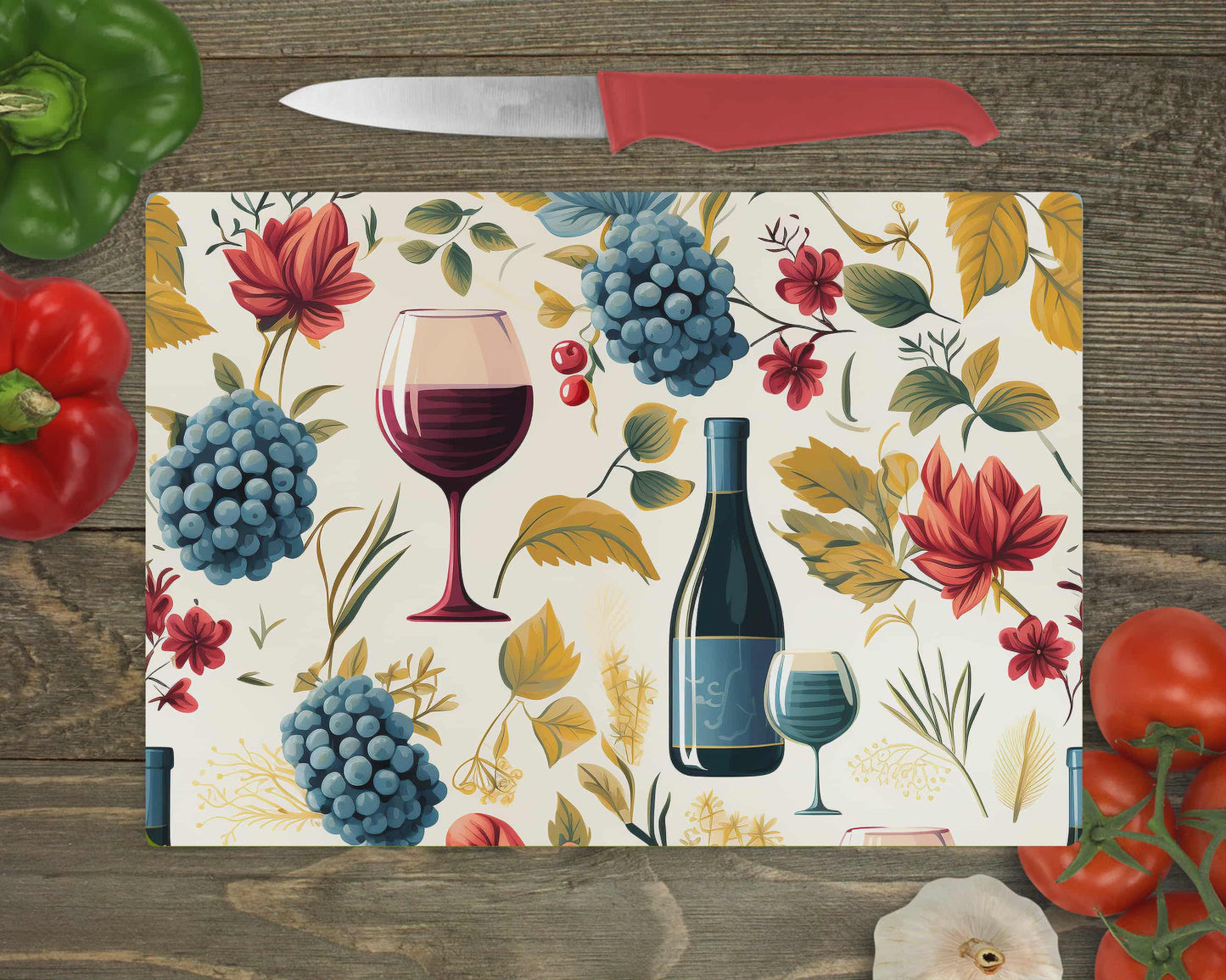 Planche de service - Vin