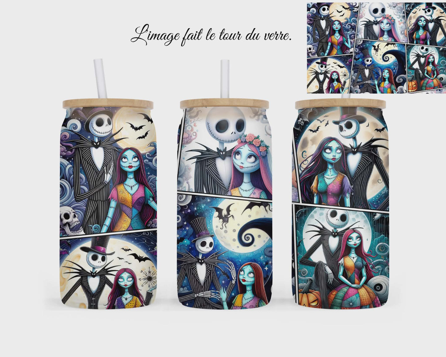 🥤 Verre givré sublimé – squelette v.2