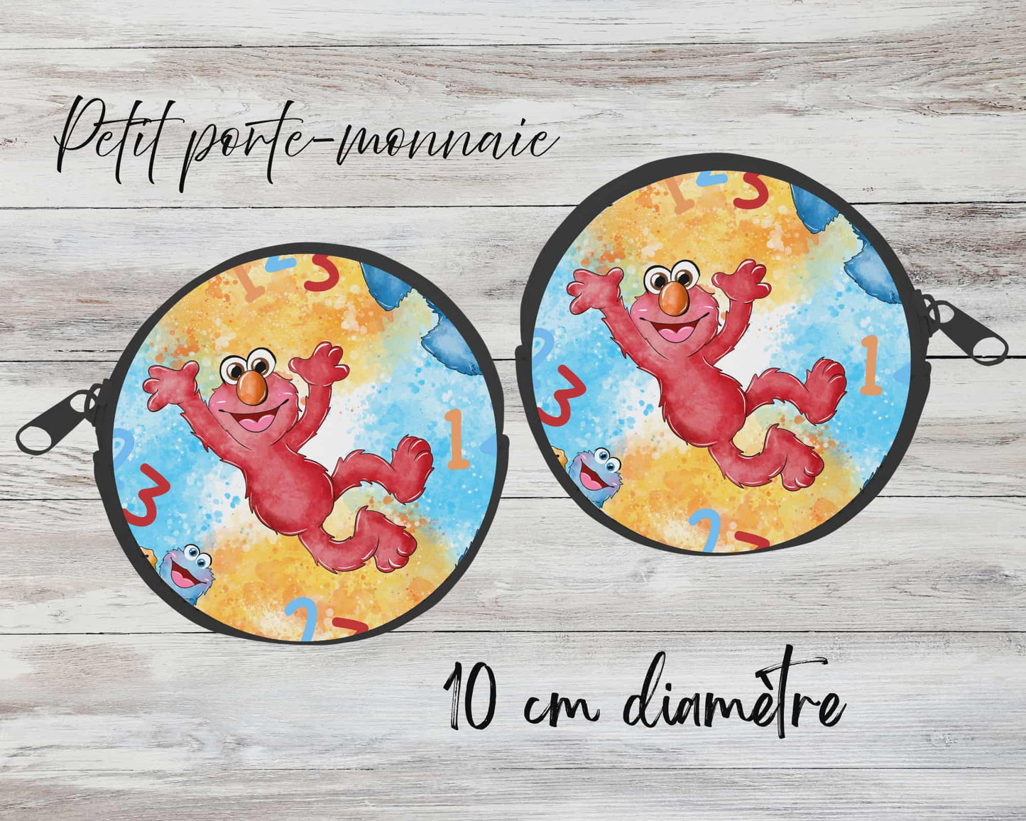 ✨ Petit porte-monnaie sublimé – bonhomme rouge