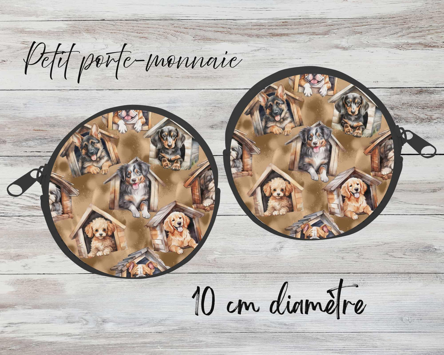 ✨ Petit porte-monnaie sublimé –chiens