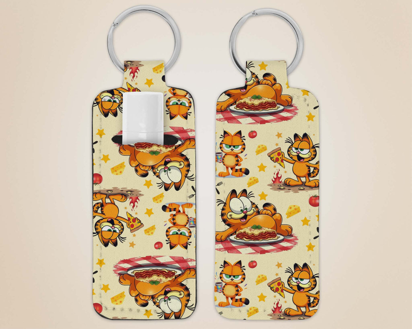 Porte-clé avec pochette - chat roux