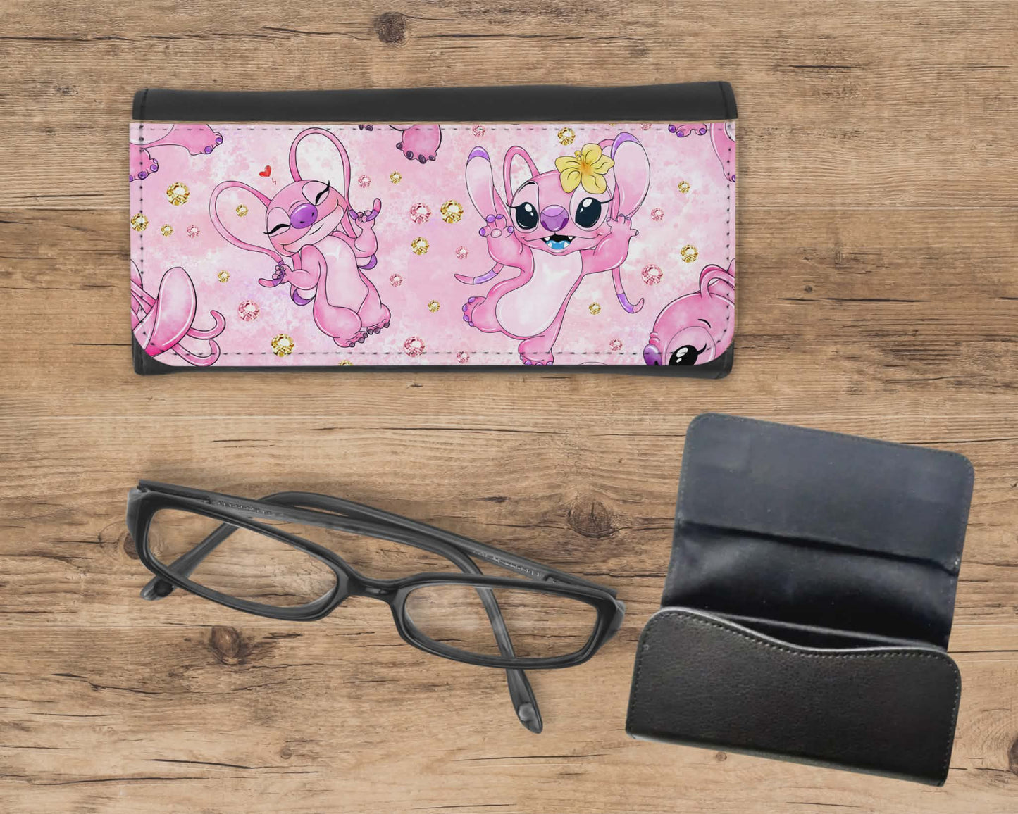 Étui à lunette - Personnage rose