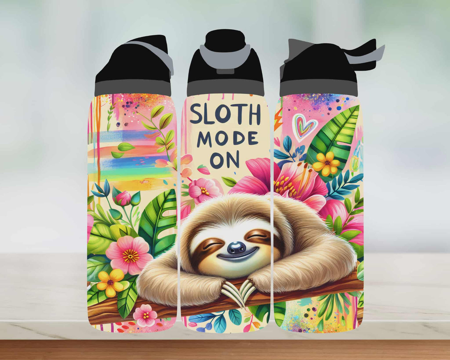 Bouteille style Owala - Paresseux