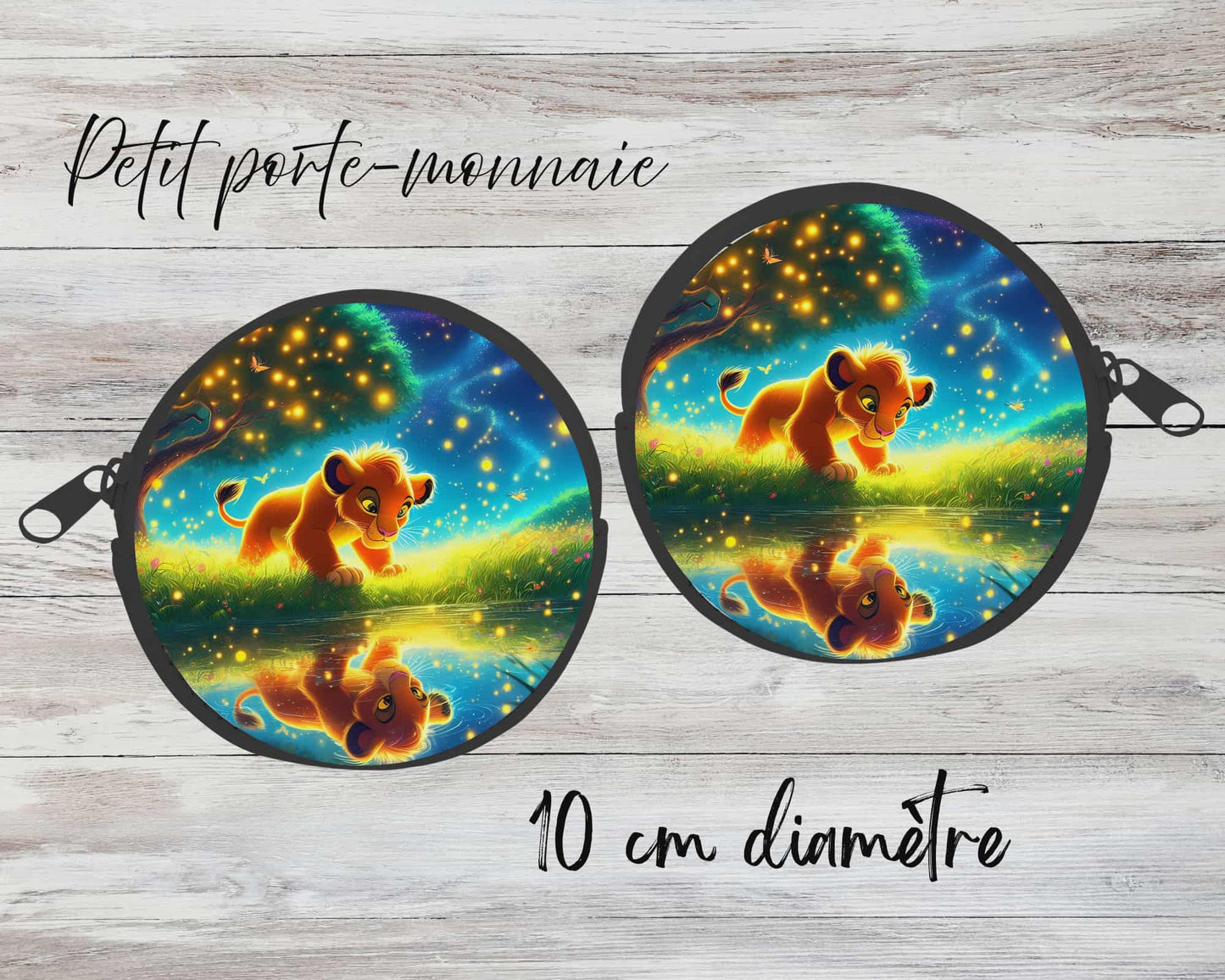 ✨ Petit porte-monnaie sublimé – lion 3