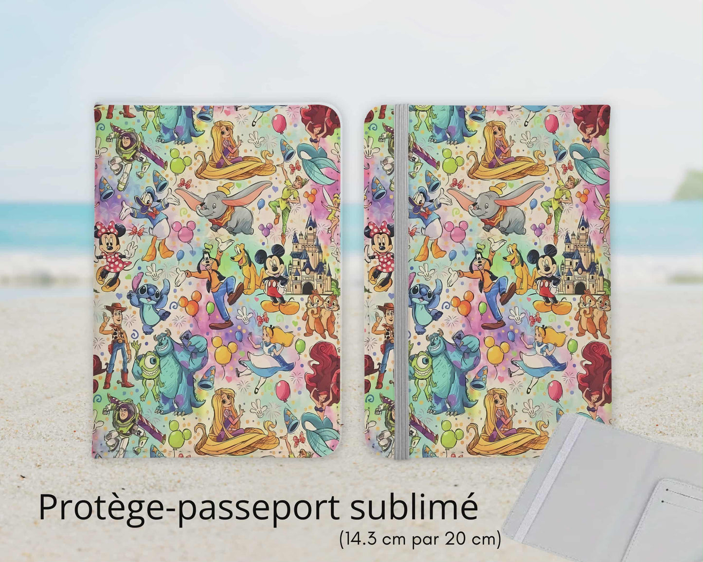 Protège-passeport sublimé - Personnages magiques