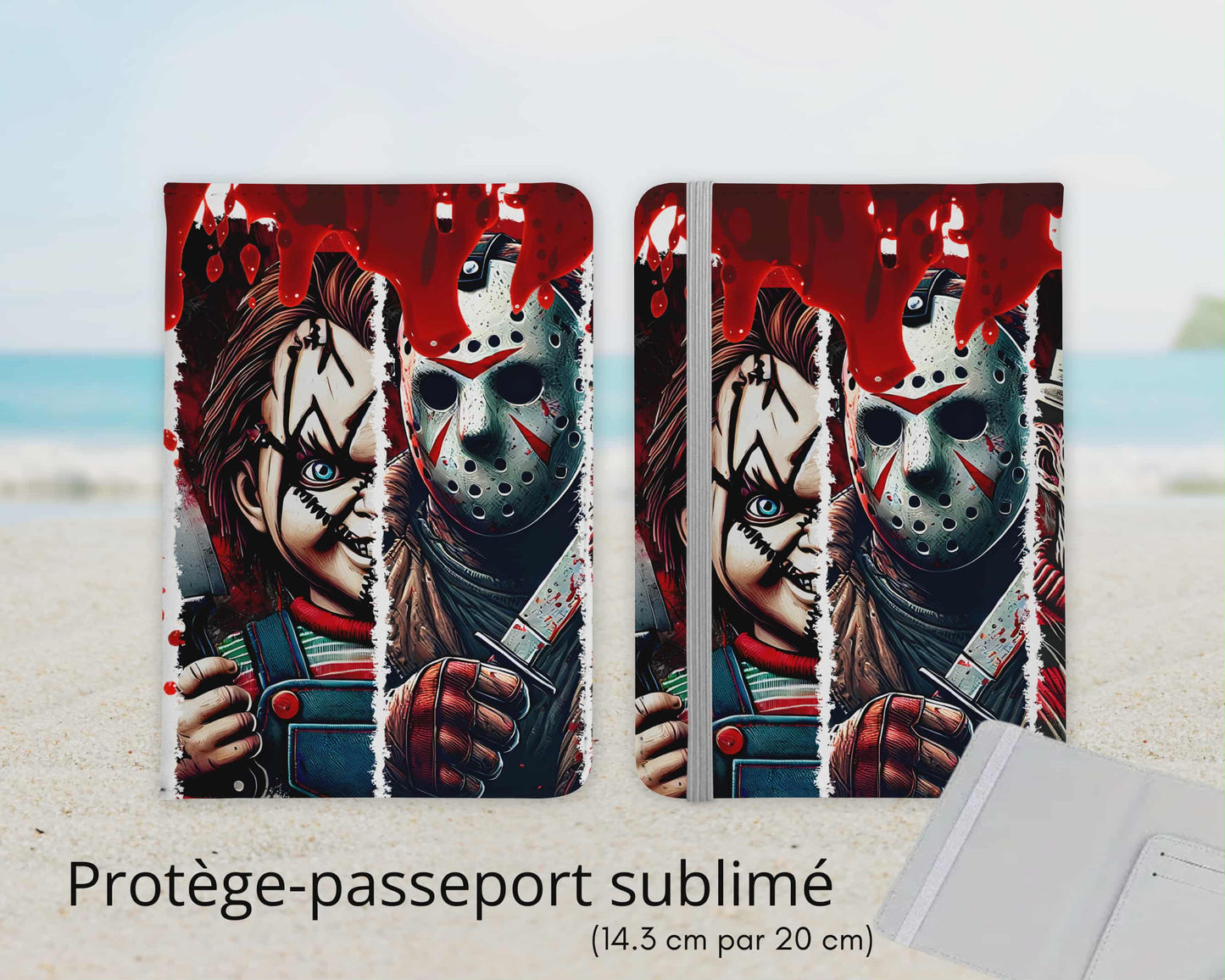 Protège-passeport sublimé - Horreur