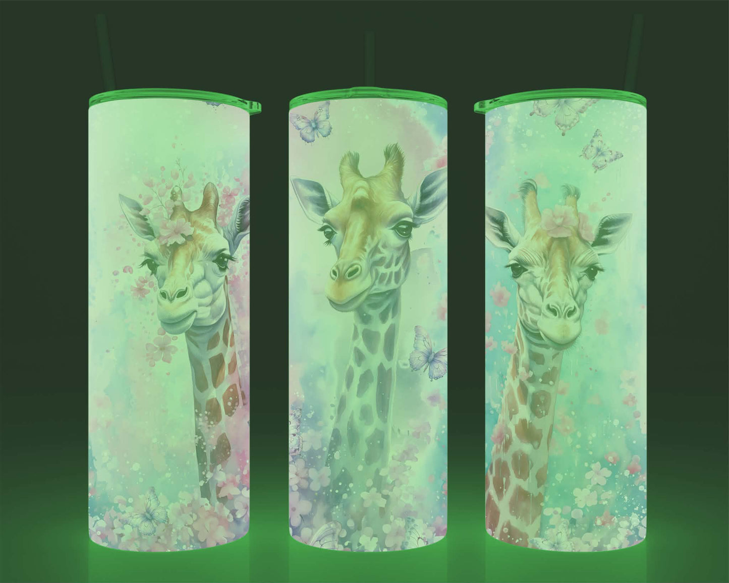 Verre isotherme - (allume dans le noir) girafe
