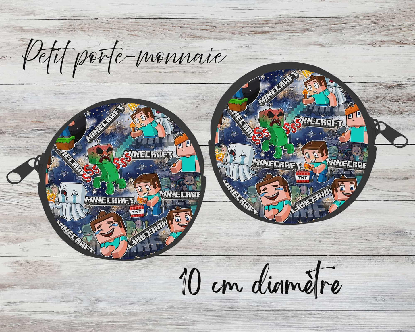 ✨ Petit porte-monnaie sublimé –personnage block