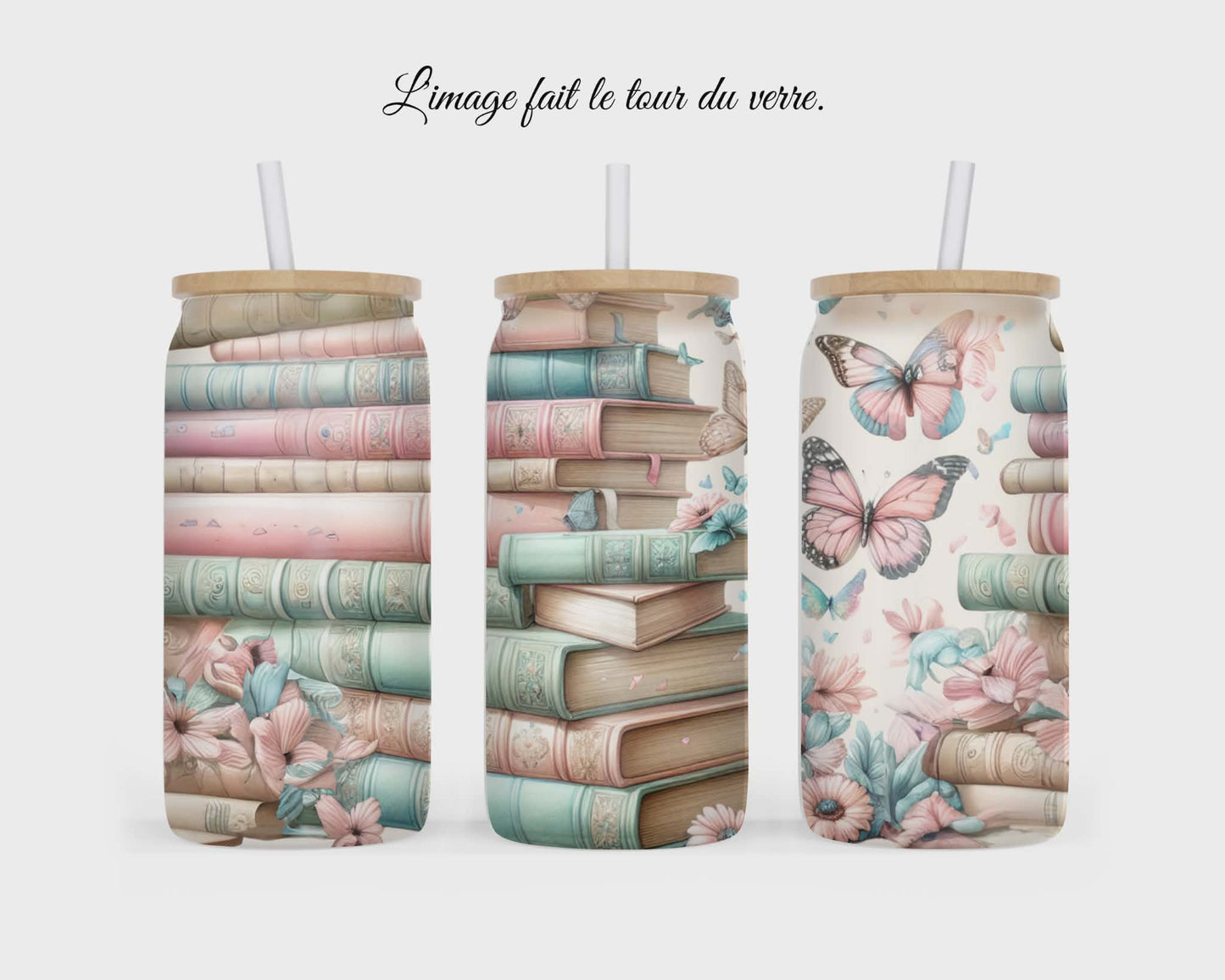 🥤 Verre givré sublimé – livres
