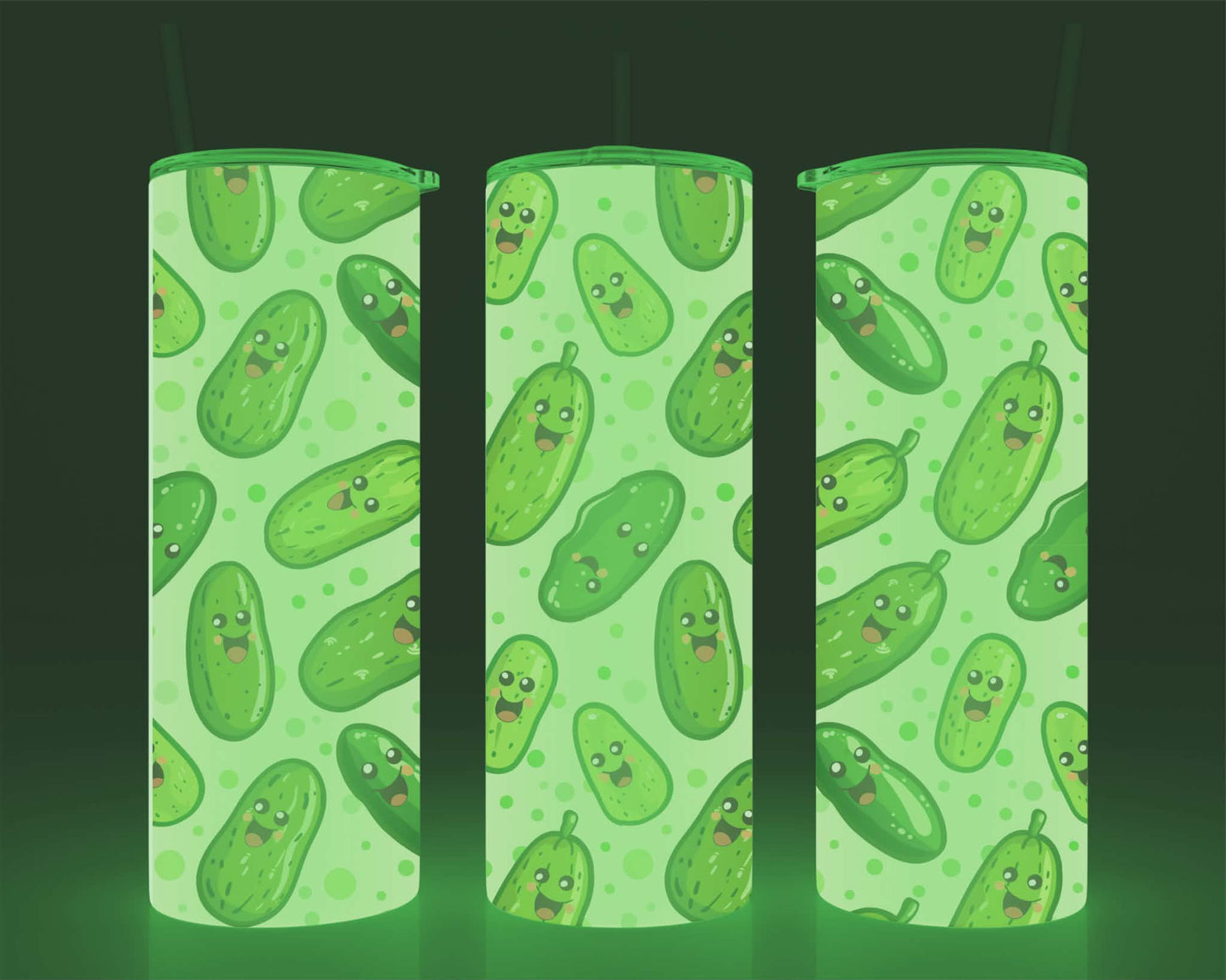 Verre isotherme - (allume dans le noir) cornichon