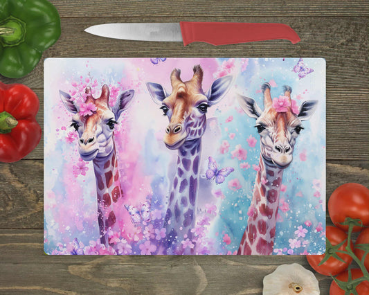 Planche de service - Girafes