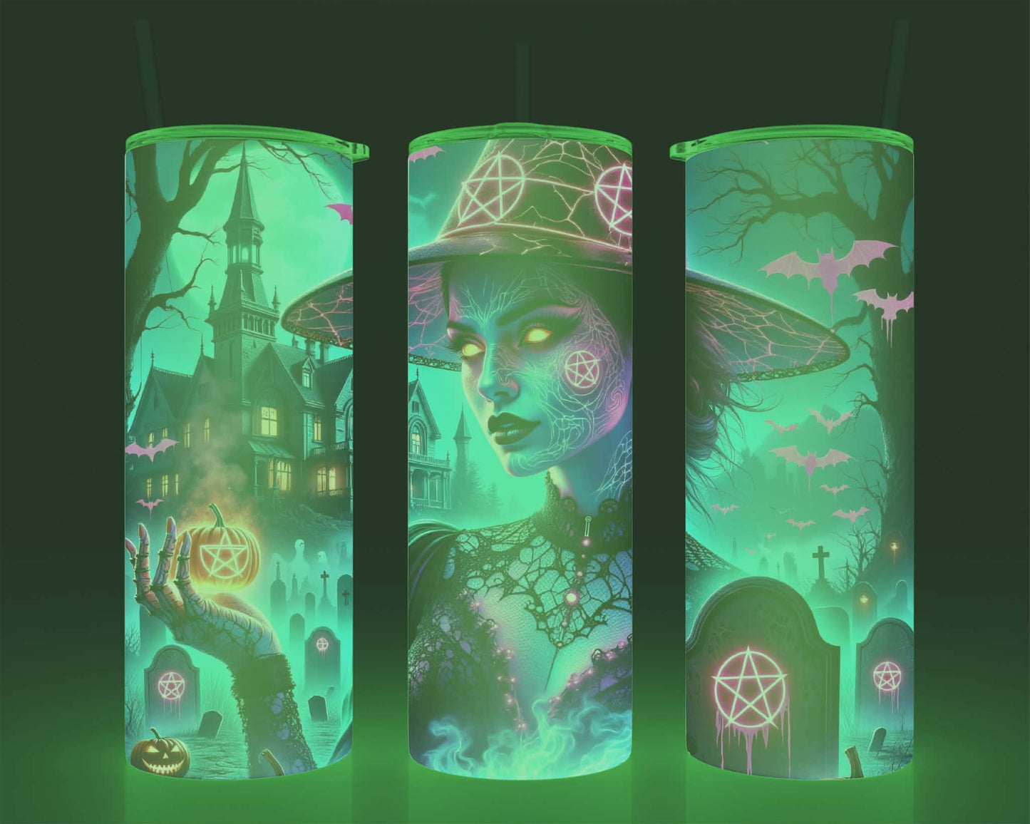 Verre isotherme - (allume dans le noir) sorcière