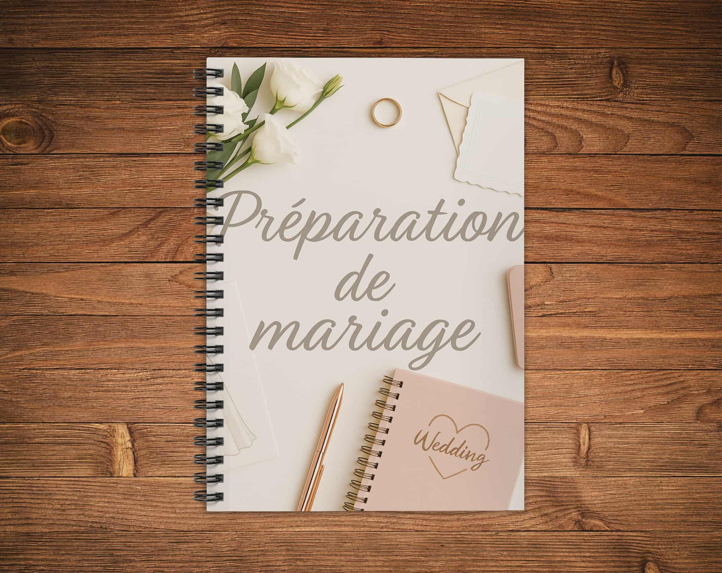 Cahier de notes - préparation de mariage