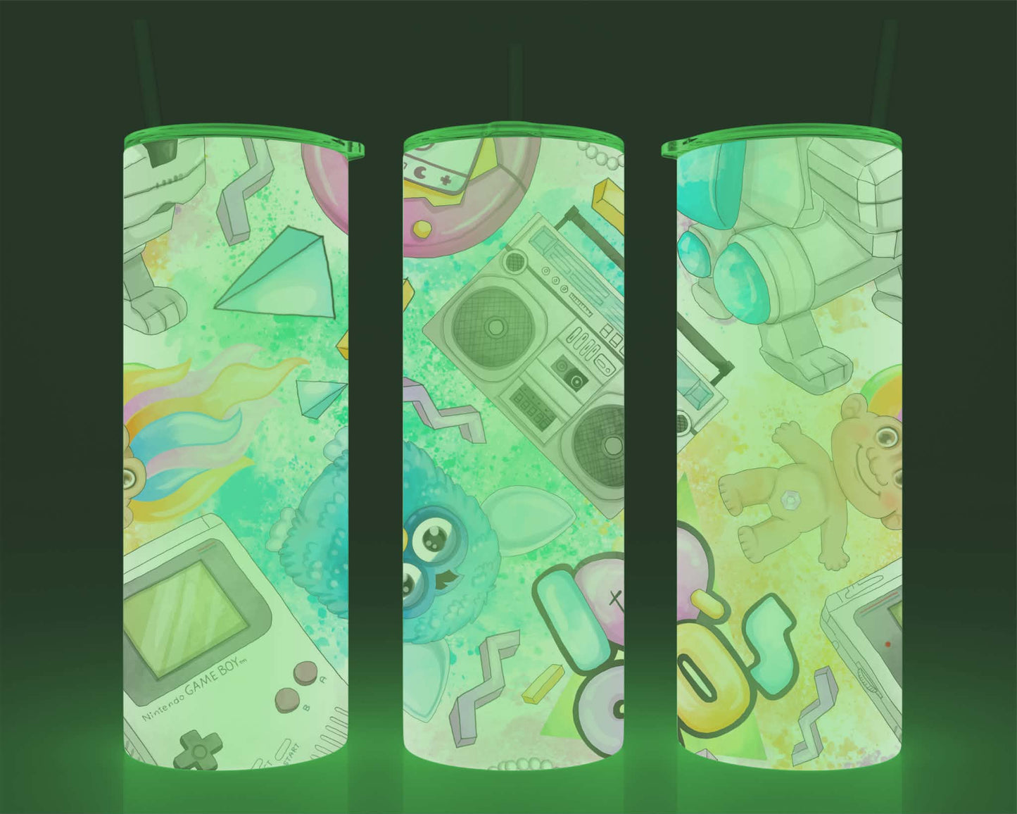 Verre isotherme - (allume dans le noir) rétro