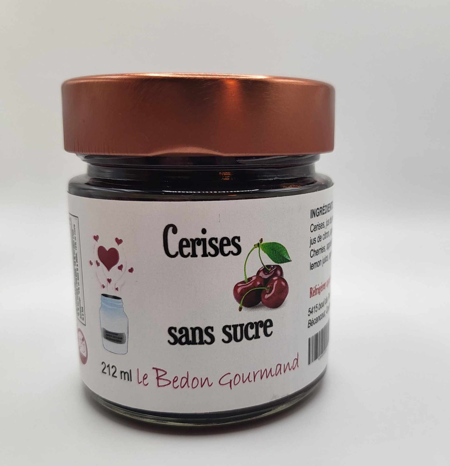 Confiture au cerises sans sucre