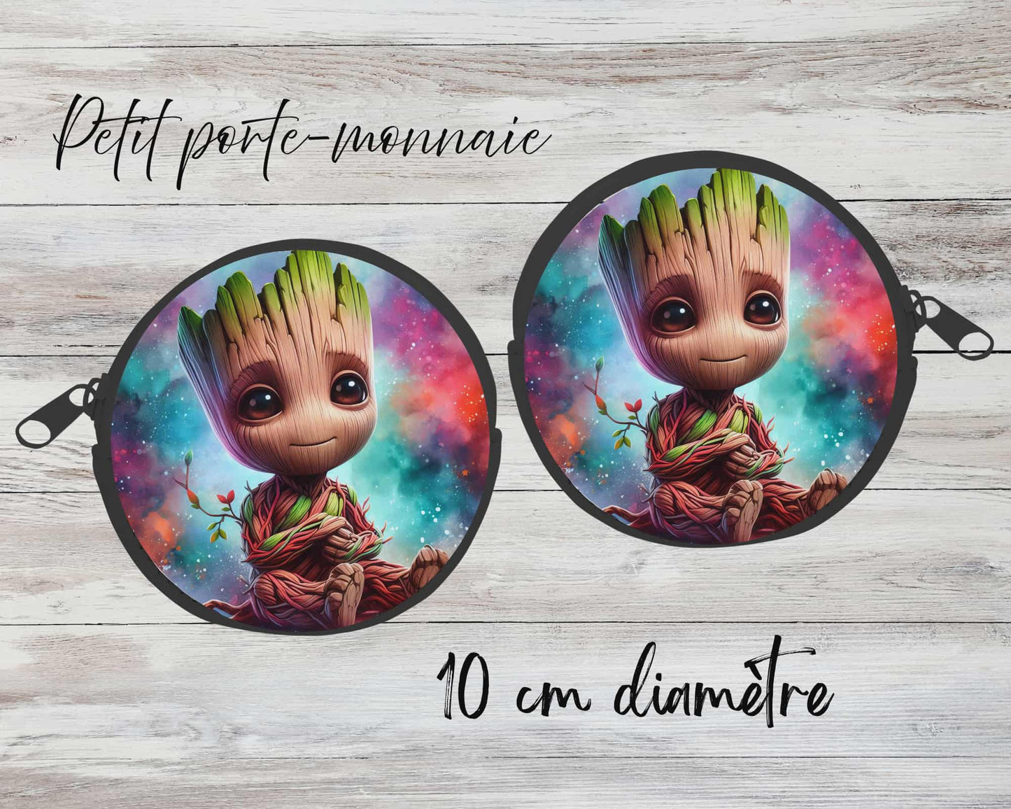 ✨ Petit porte-monnaie sublimé – personnage arbre 2