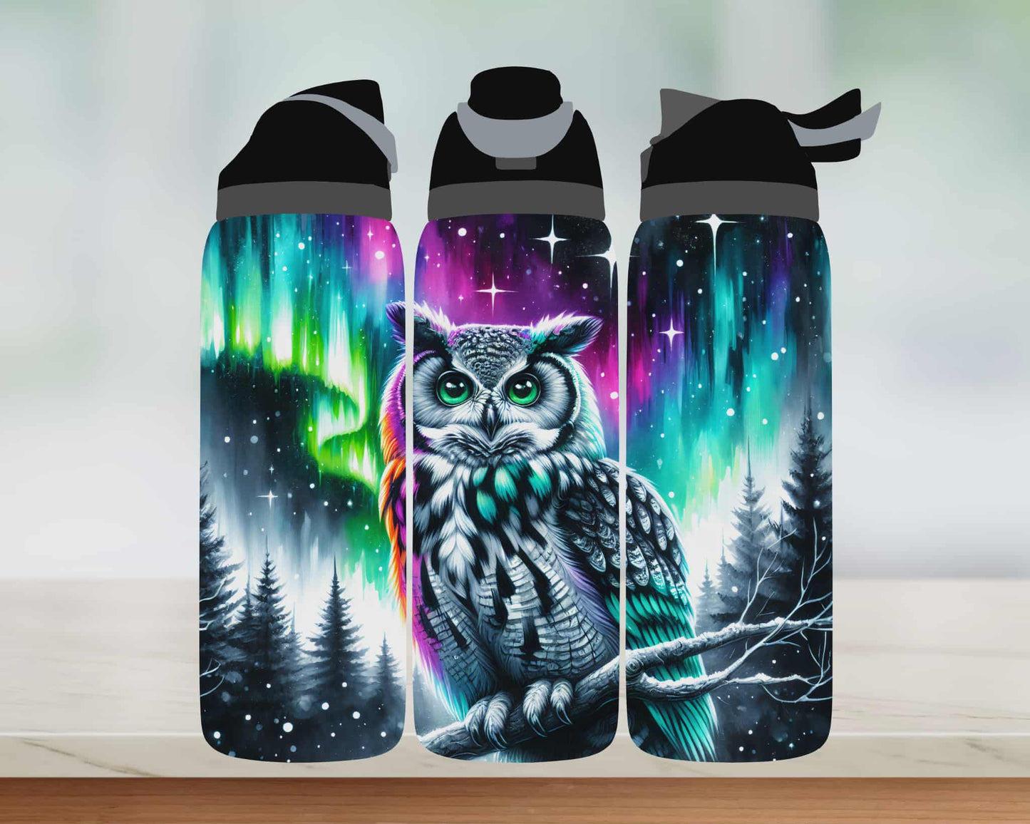 Bouteille style Owala - Hibou