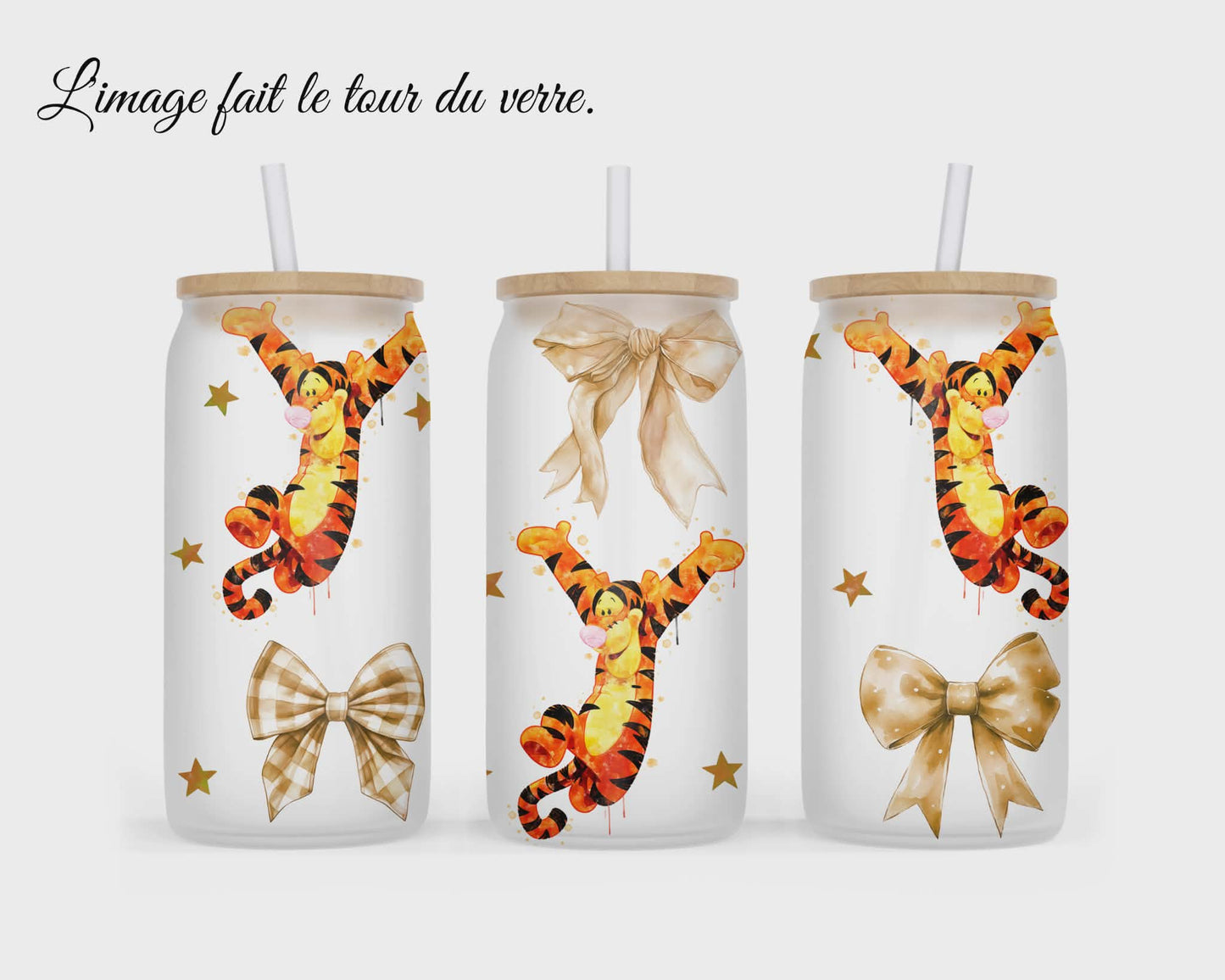 🥤 Verre givré sublimé – tigre