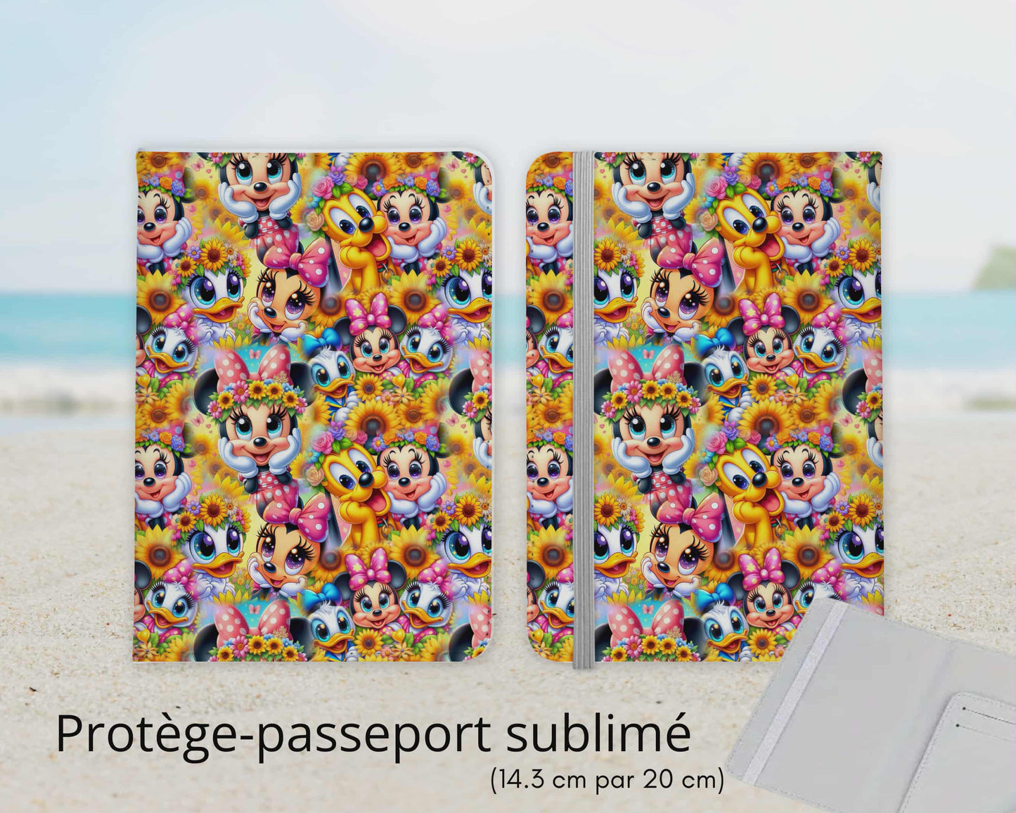 Protège-passeport sublimé - Personnages boucles