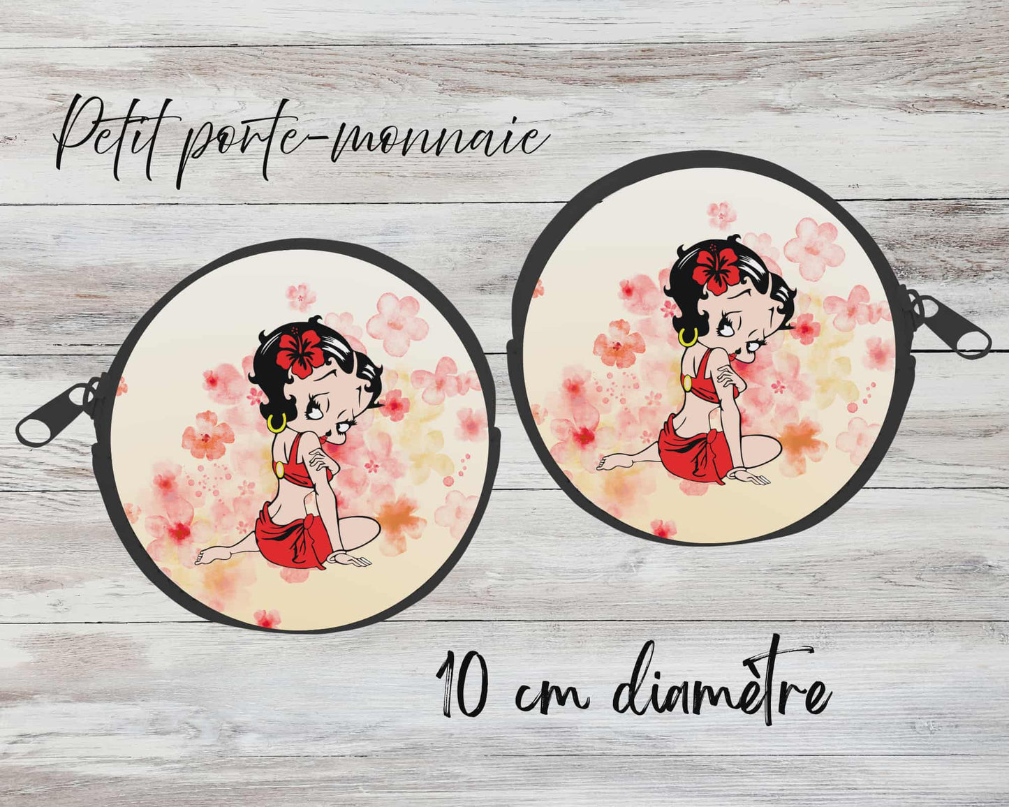 ✨ Petit porte-monnaie sublimé – Personnage rouge