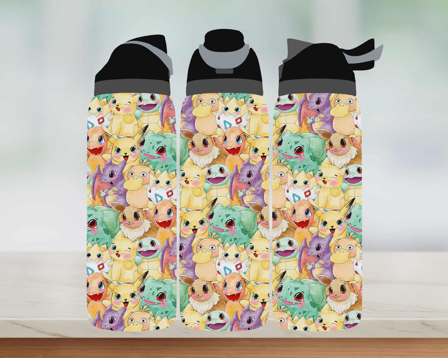 Bouteille style Owala - Personnages pouvoirs