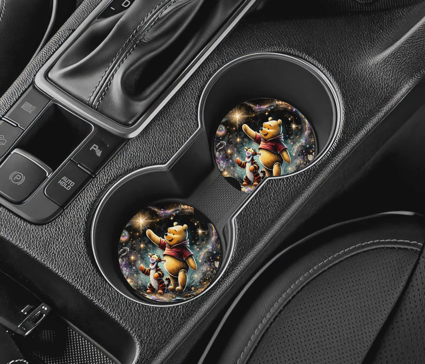 Sous-verre auto - ourson jaune