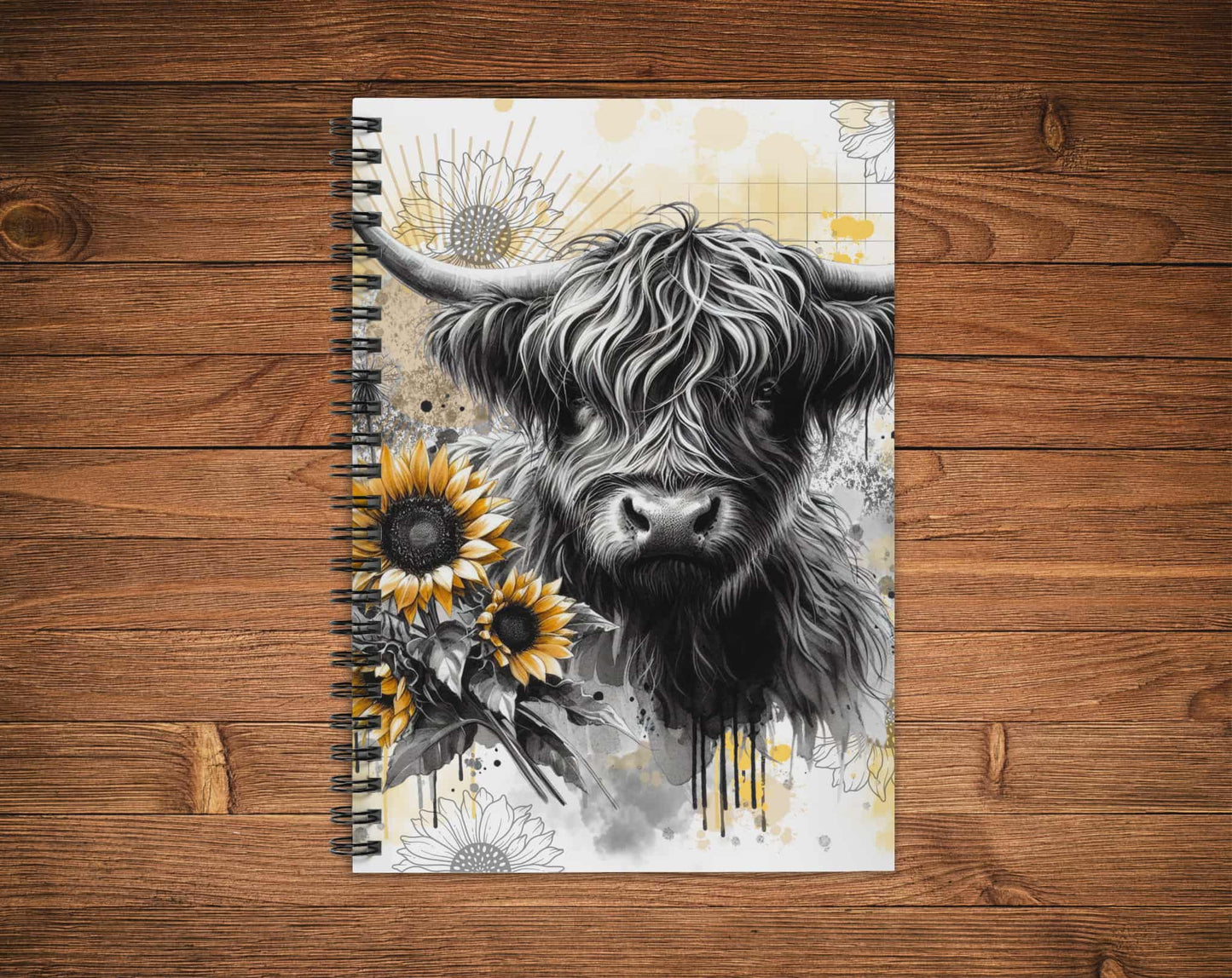 Cahier de notes - vache highland